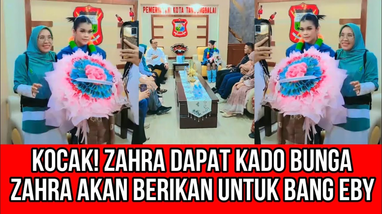 KOCAK! ZAHRA DAPAT KADO BUNGA, ZAHRA AKAN BERIKAN UNTUK BANG EBY!