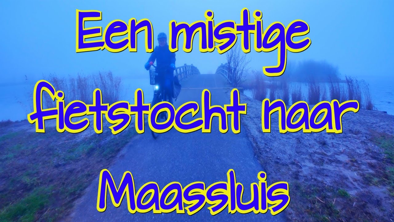Een mistige fietstocht van Vlaardingen - Westwijk naar Maassluis (4K)