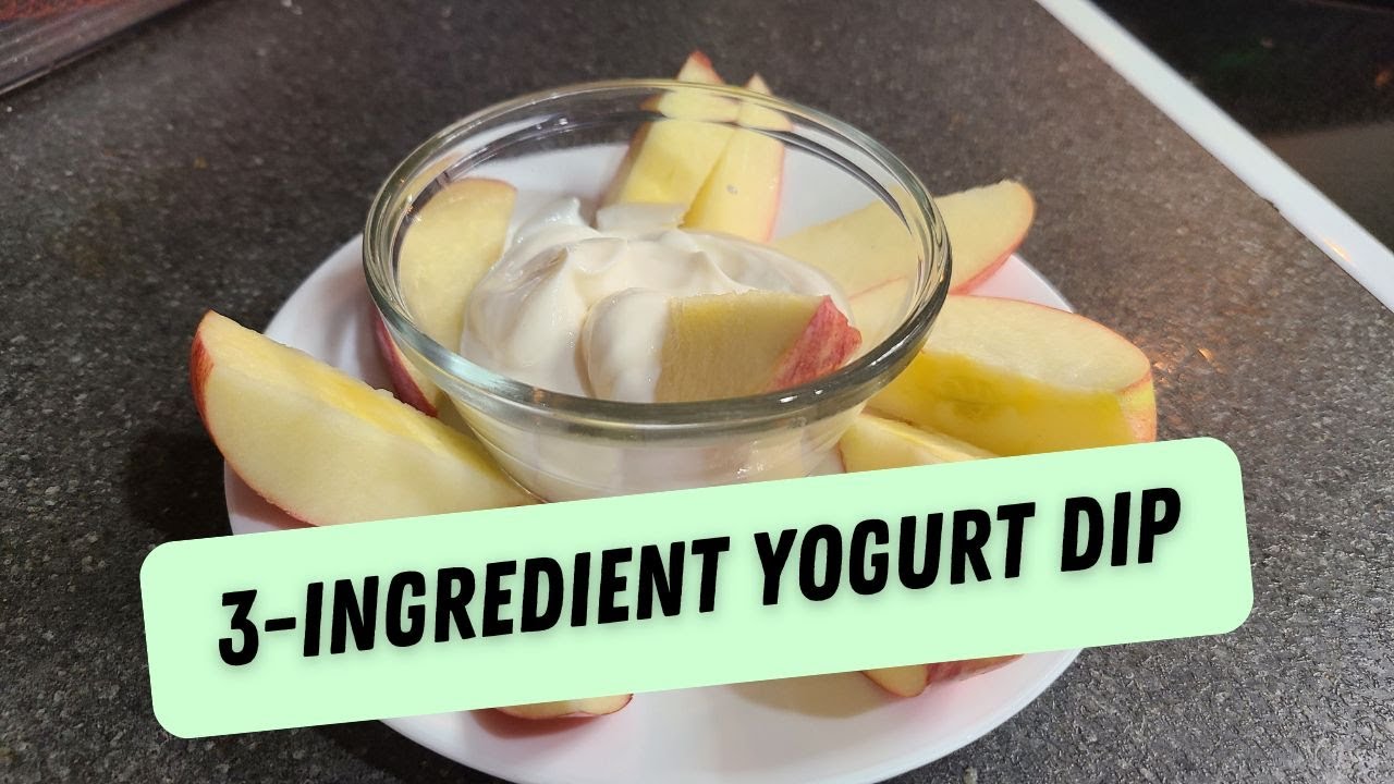 3-Ingredient Yogurt Dip || 5 Minute Dip for Fruit!