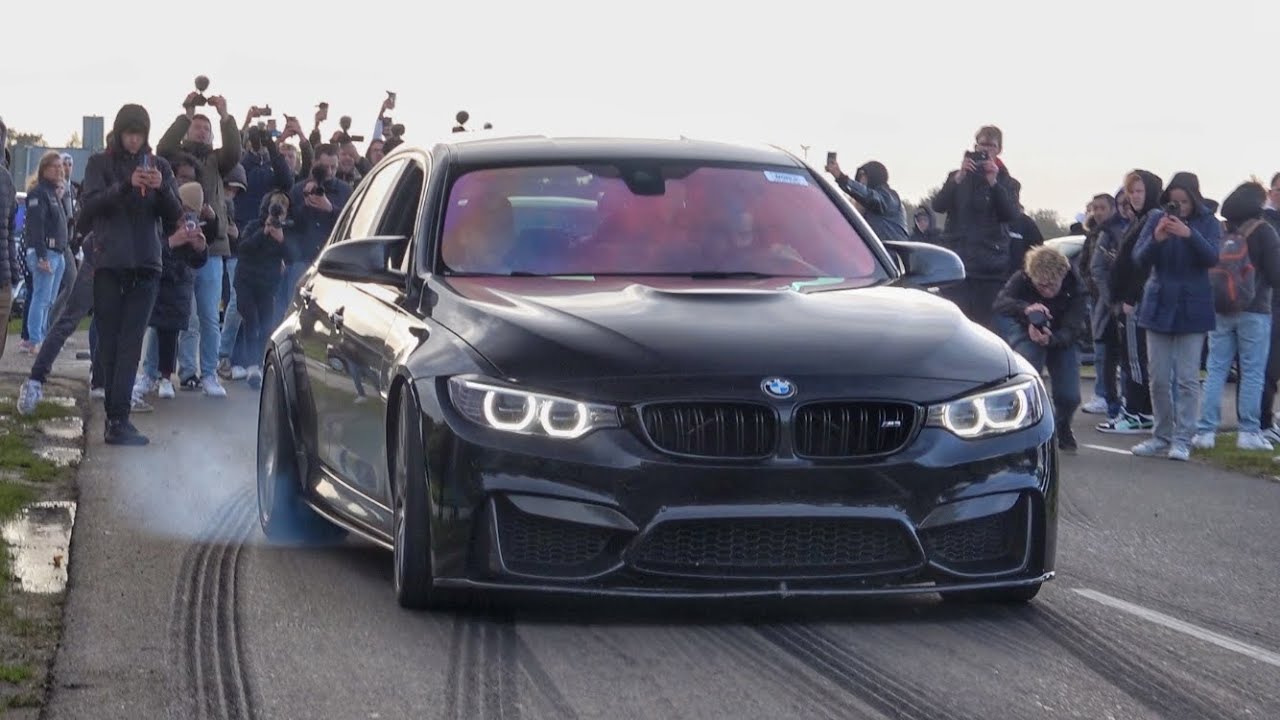 Showcars Leaving Carmeet - EPIC BURNOUTS! 800HP M4, BRABUS Launch FAIL, 800HP C63s, GT3RS And More!