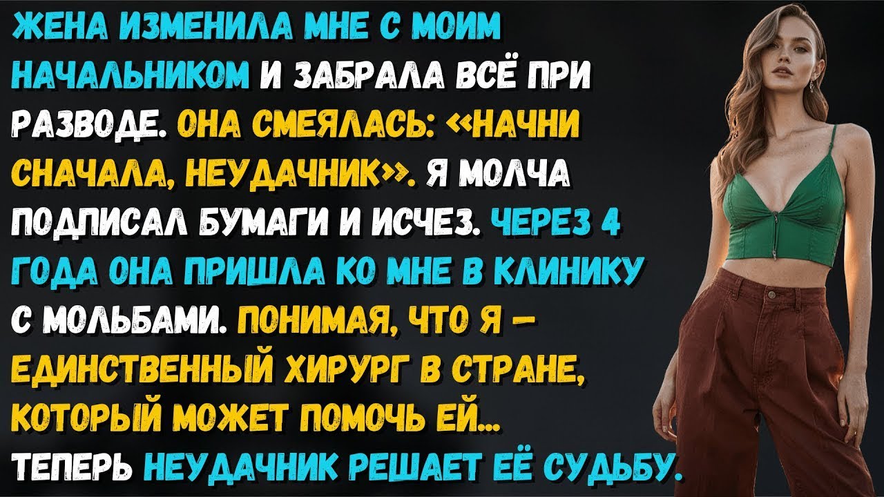 «Начни сначала, неудачник» — сказала жена после развода. Через 4 года она умоляла о помощи