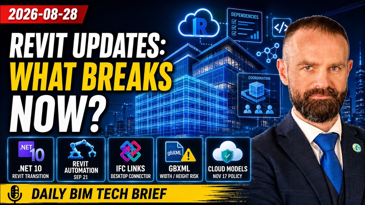 Daily BIM, AEC, AI, and digital construction news briefing for August 28, 2026.