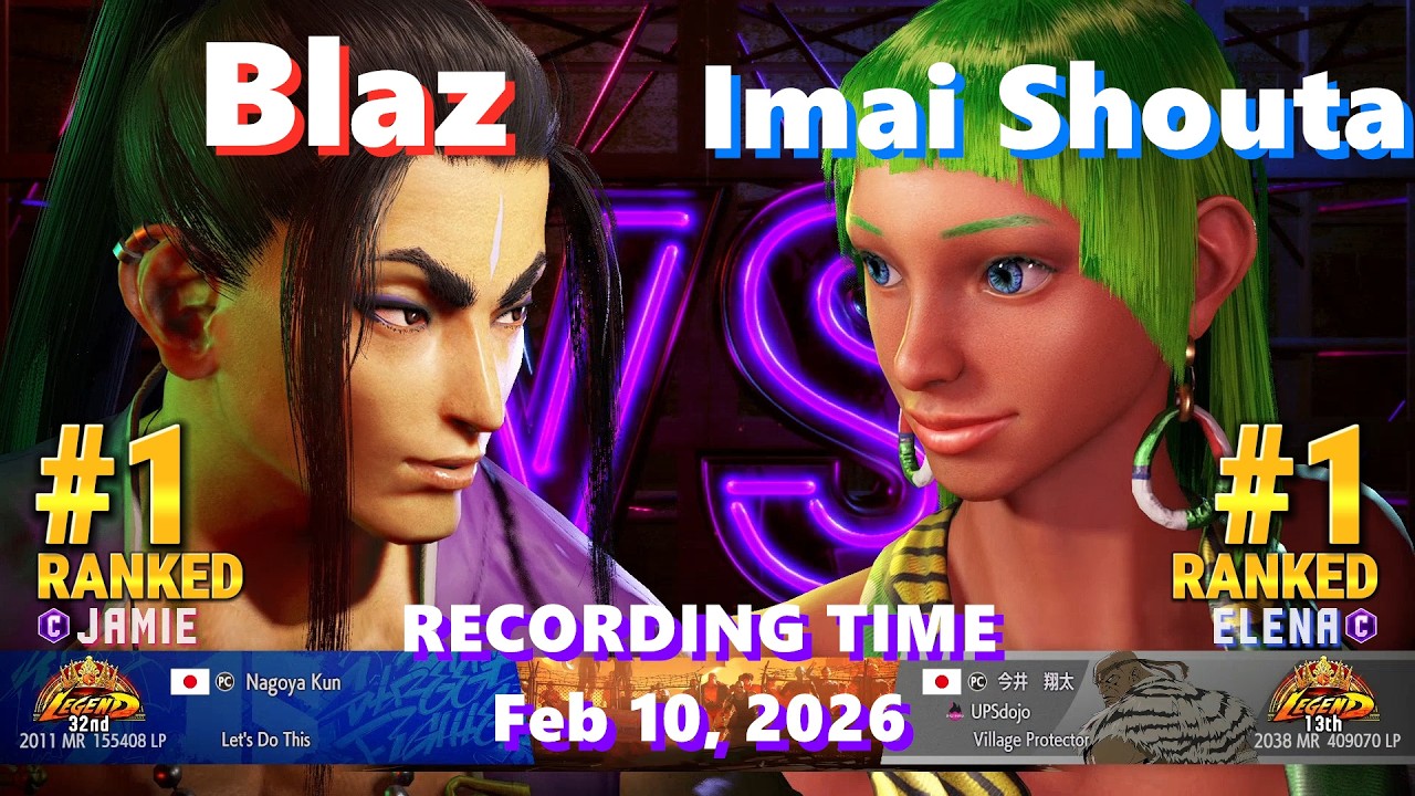 SF6⚡Blaz (#1 Ranked Jamie) vs Imai Shouta (#1 Ranked Elena)⚡High Level Gameplay