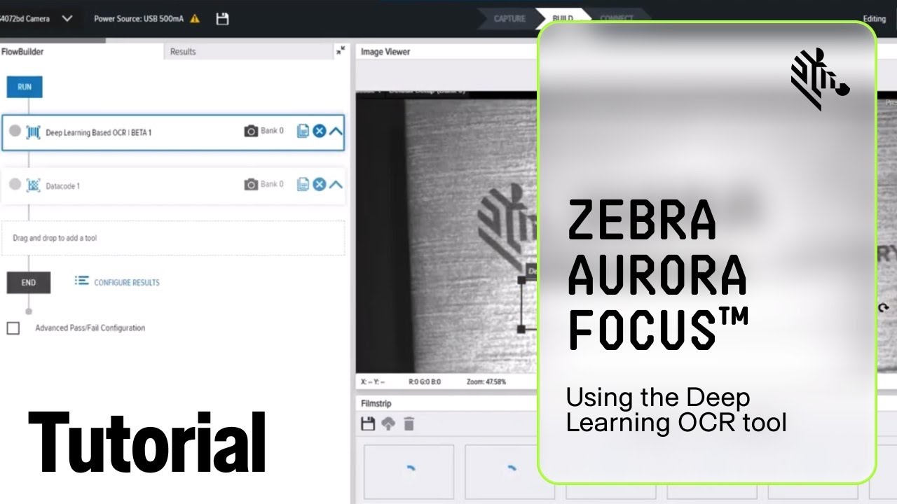 Использование инструмента глубокого обучения OCR | Zebra