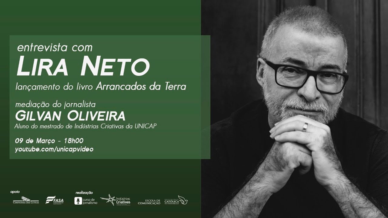 LIVE - Entrevista com Lira Neto, lançamento do Livro 