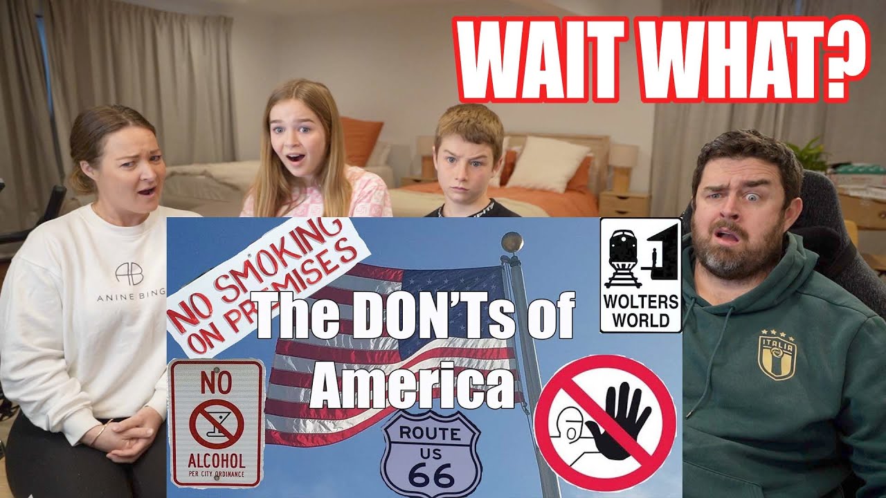 New Zealand Family Reacts to The DONT'S of Visiting AMERICA (When Are We Coming To The USA?)
