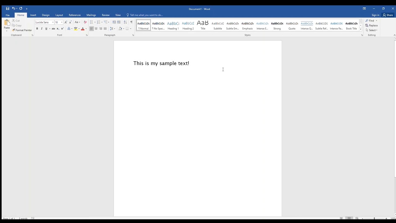 Microsoft Word: Changing Font Style, Size, and Color
