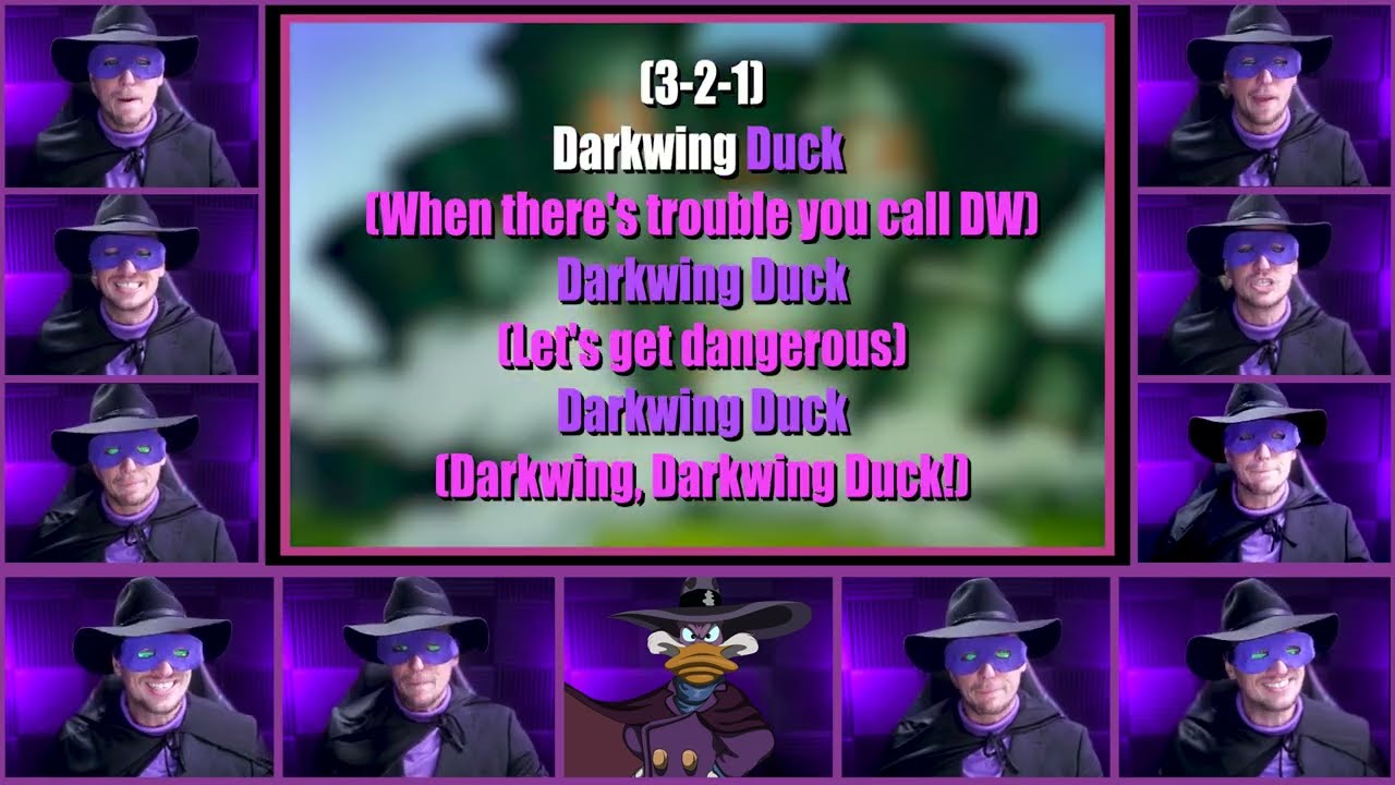 Darkwing Duck Theme - KARAOKE (Lyric Video)