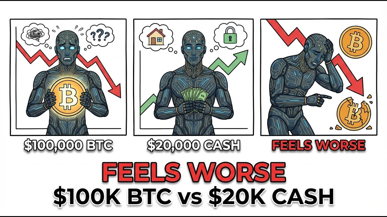 Why $100,000 in Bitcoin Feels Scarier Than $20,000 in Cash (Psychology Explained)