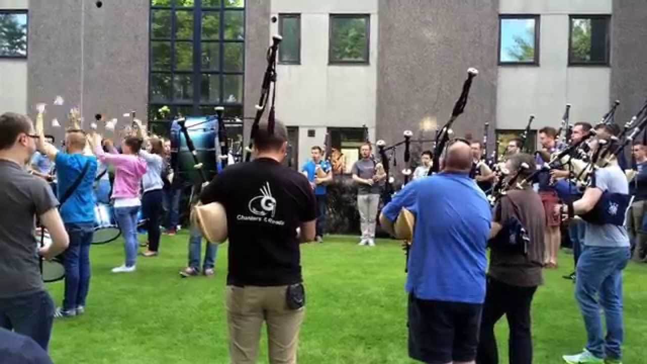 Inveraray & District Pipe Band - Practice At Todds 2015 - MSR