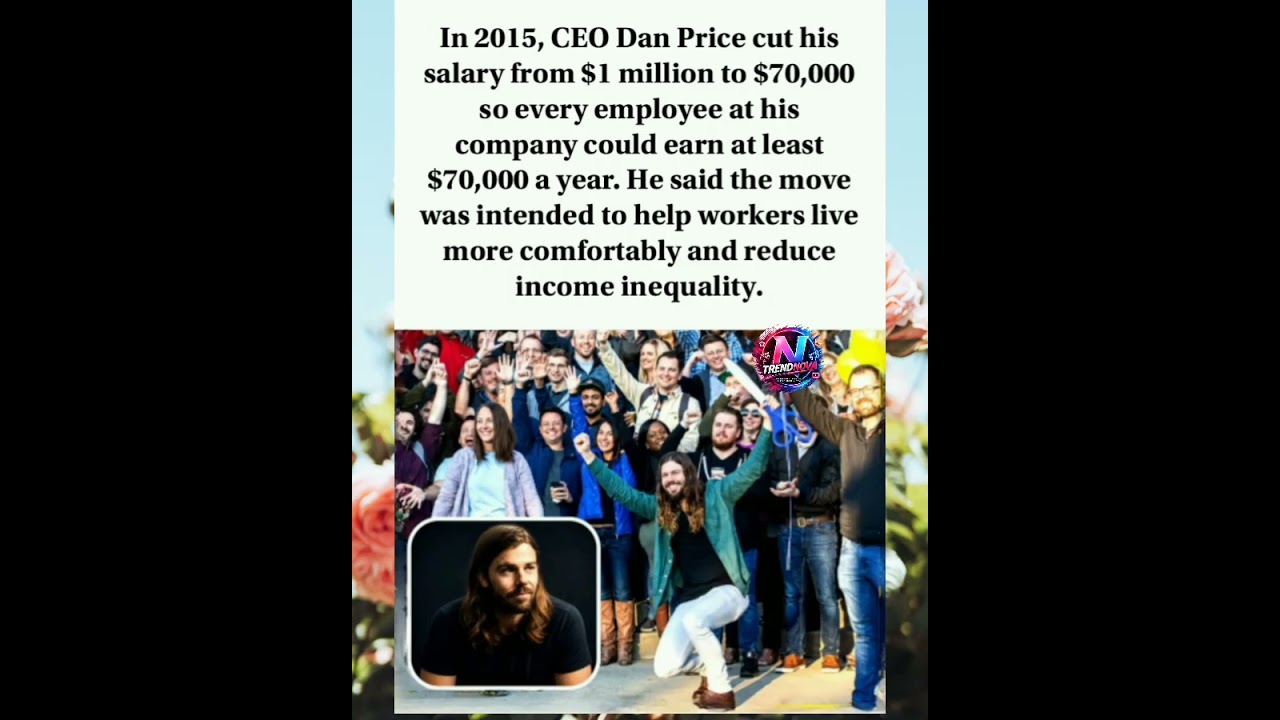 This CEO Took A Massive Pay Cut To Raise His Employees' Salaries ❤️💰 #Viral #Trending #Shorts