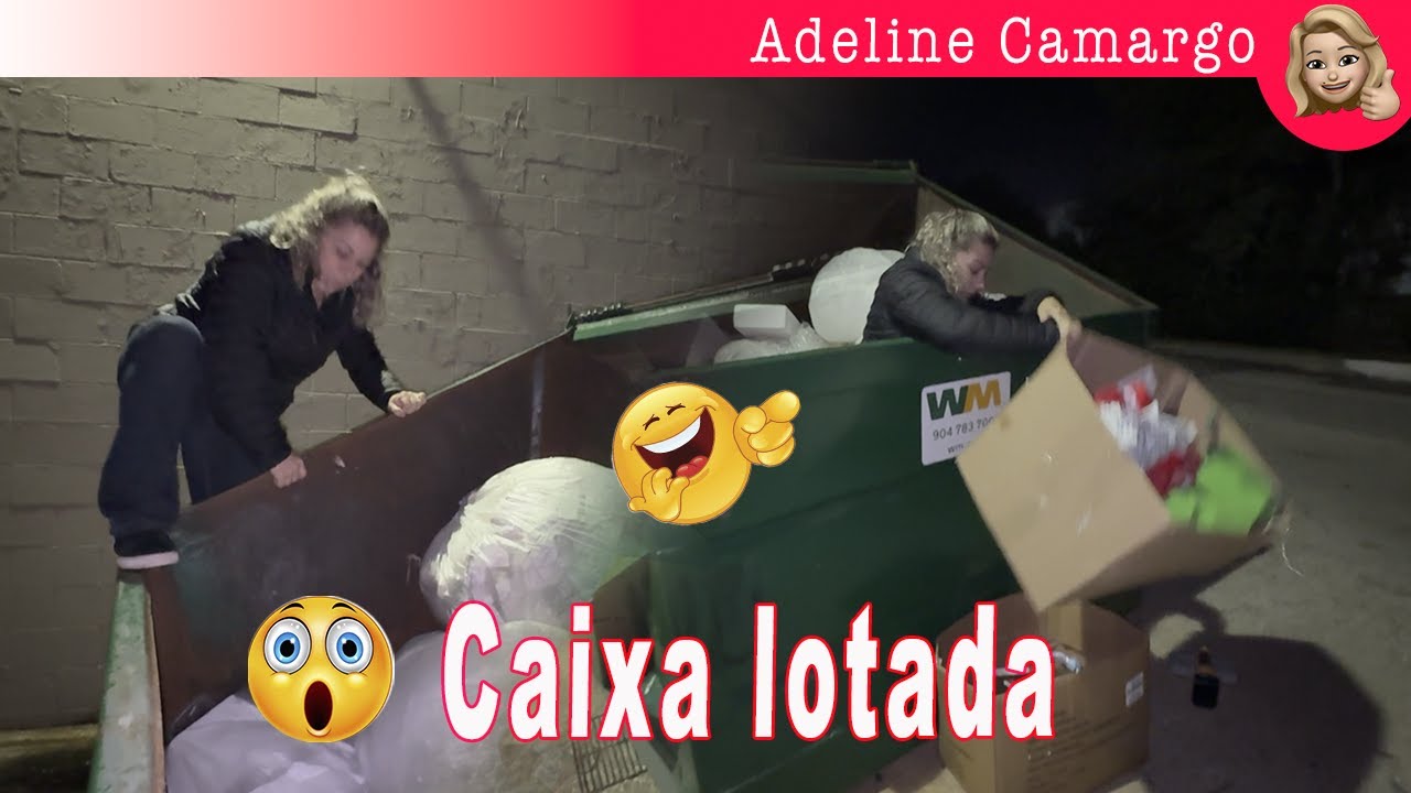 Super dumpster noturno caixa lotada de coisa nova