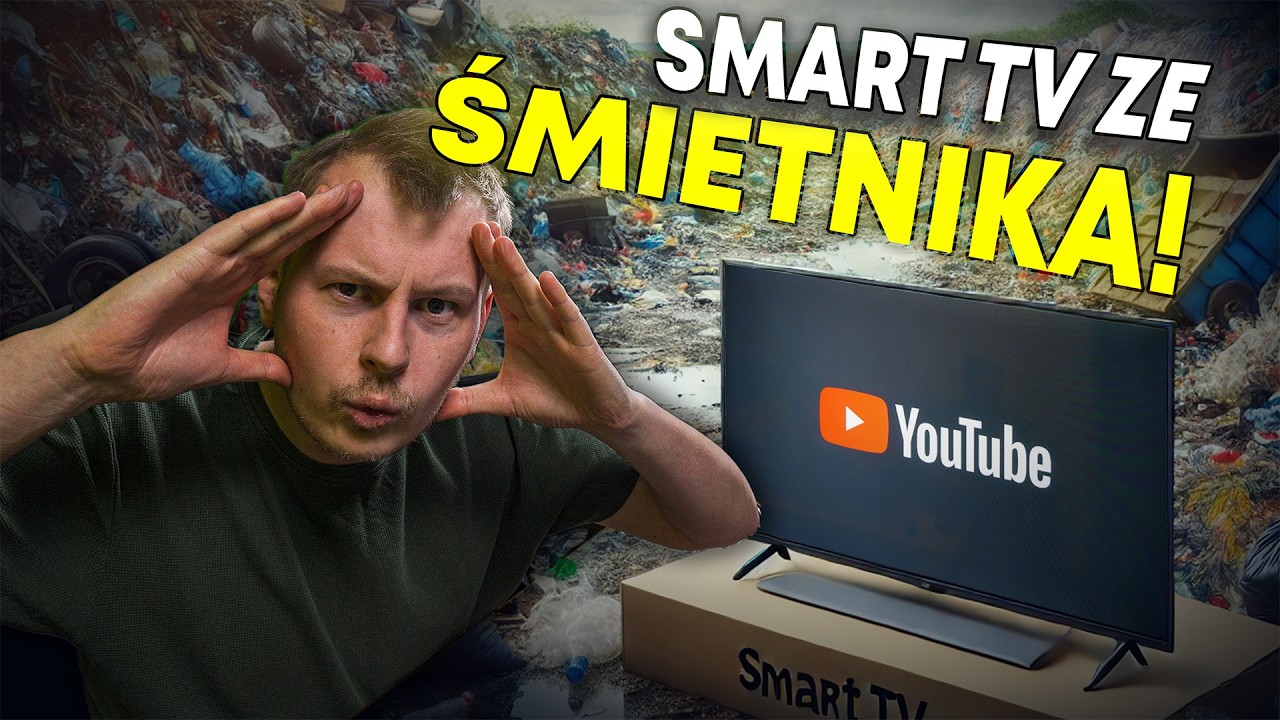 Naprawiłem Smart TV z PSZOK - TELEWIZOR ZE ŚMIETNIKA