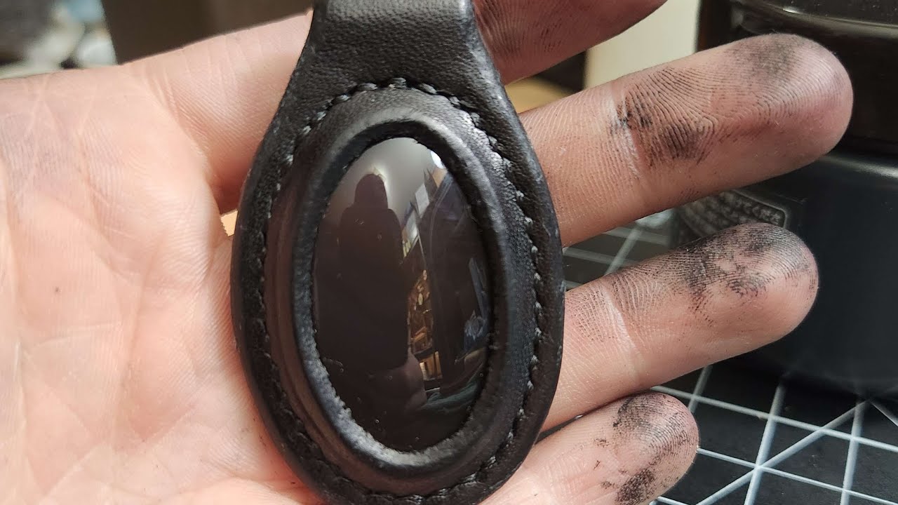 Making a Leather Wrapped Stone Pendant