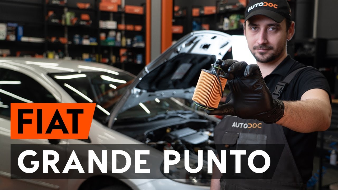 Cómo cambiar la filtro de aceite y aceite de motor en FIAT PUNTO 199 [VÍDEO TUTORIAL DE AUTODOC]