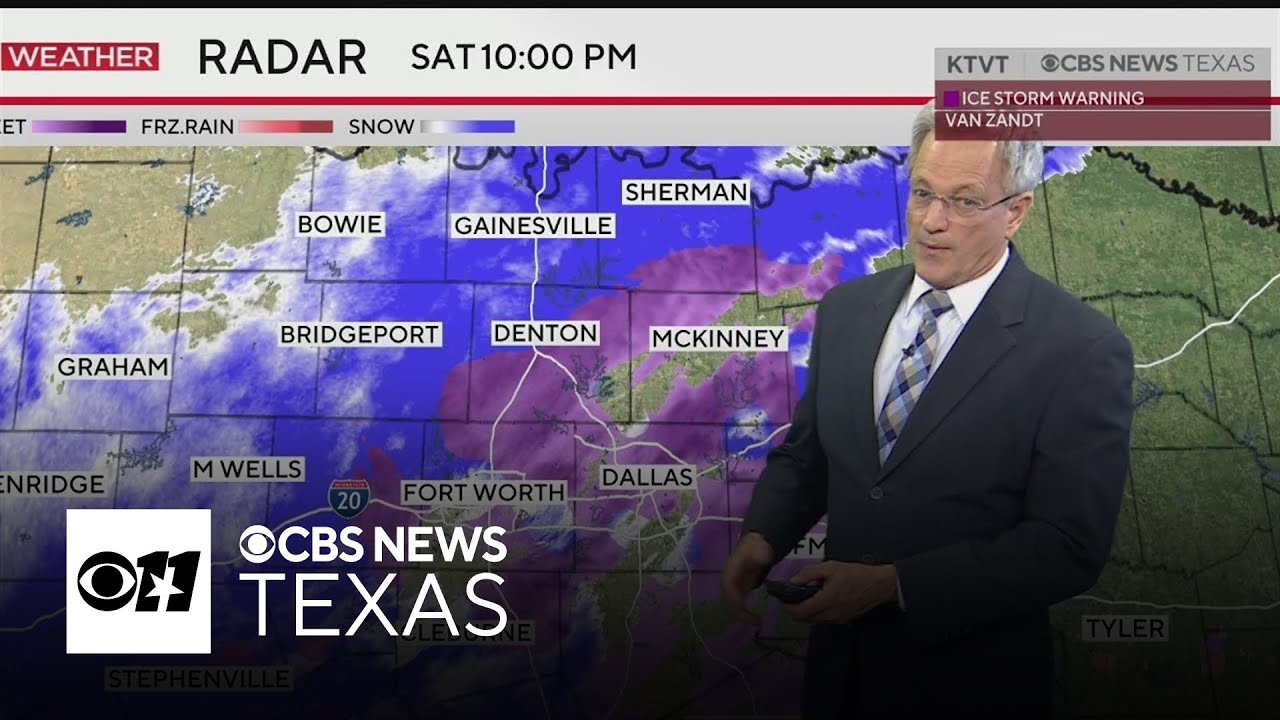 Sleet turns North Texas roads into ice sheets as temperatures plunge