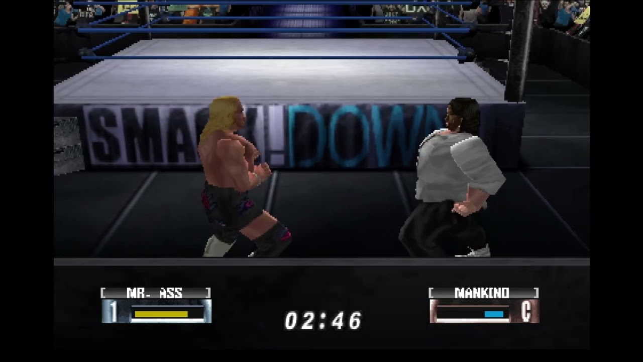 WWF No Mercy - N64 Gameplay - Mr Ass vs Mankind