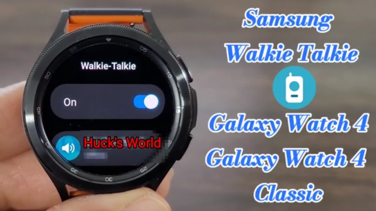 Приложение Walkie Talkie для Samsung Galaxy Watch 4/Galaxy Watch 4 Classic (оно действительно раб...