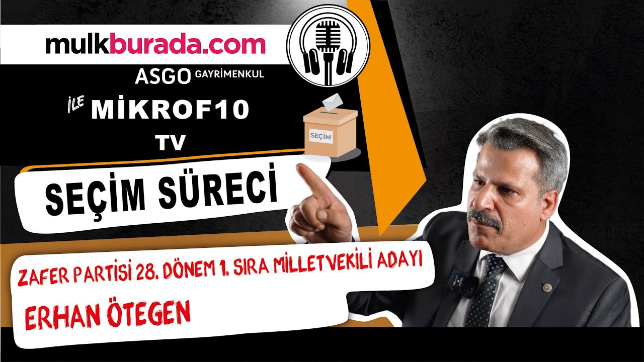 Zafer Partisi Balıkesir 1. Sıra Milletvekili Adayı Sn. Erhan ÖTEGEN