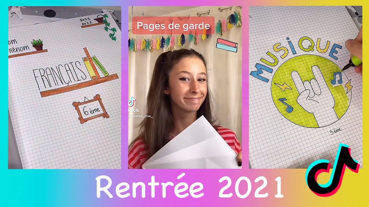PAGES DE GARDE RENTRÉE - COMPILATION TIKTOK andrea_drw_