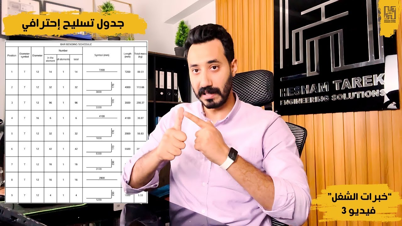 إزاي تعمل إعادة ترقيم لأسياخ حديد التسليح بشكل إحترافي في برنامج ASD | خبرات الشغل فيديو 3