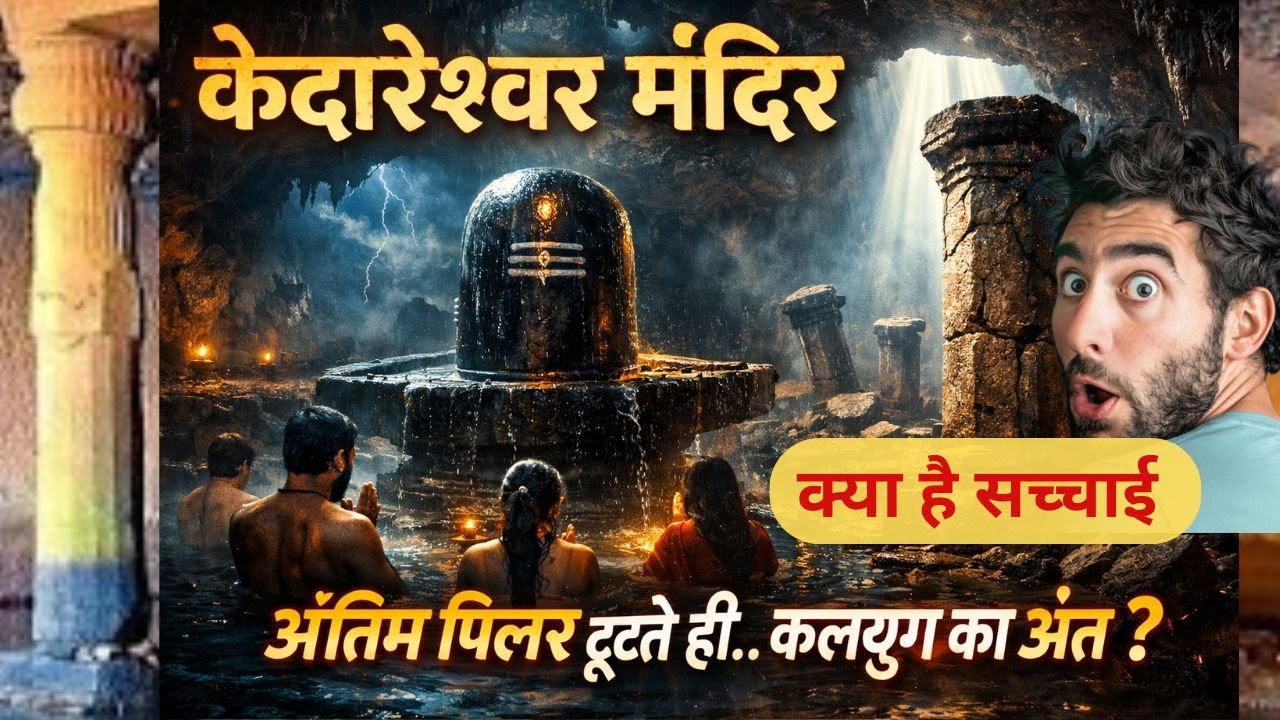 Facts,, केदेश्वर मंदिर का पिलर  टूटते ही कलयुग का अंत //kedeshwar temple #factsinhindi #viral