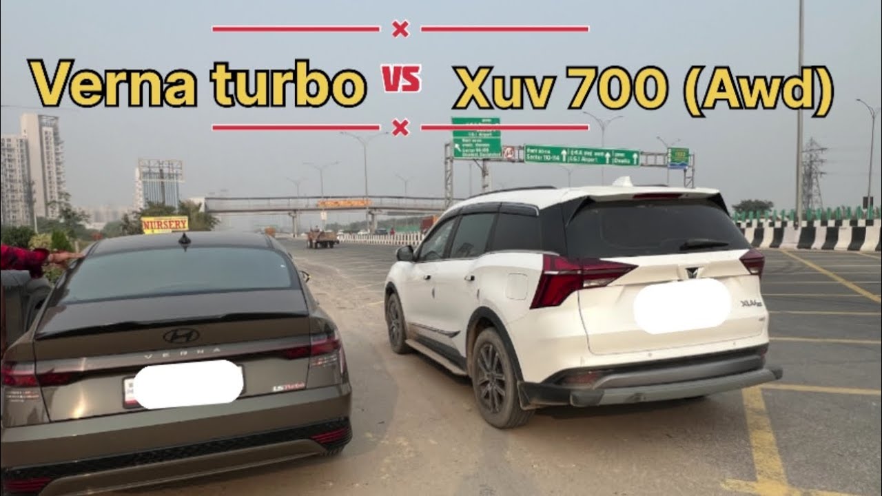 Xuv700 vs verna turbo || Drag Race
