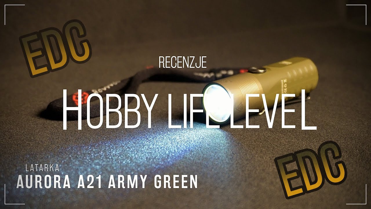 KOMPAKTOWA LATARKA EDC! RovyVon Aurora A21 Army Green - Unboxing i recenzja.