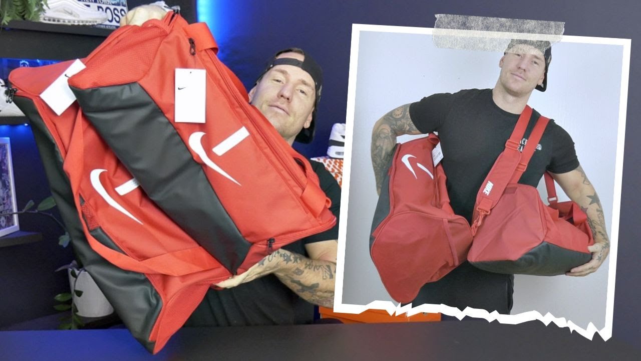 Unboxing/Reviewing The Nike Academy Team Small/Medium (41L/60L) Bags (On Body)