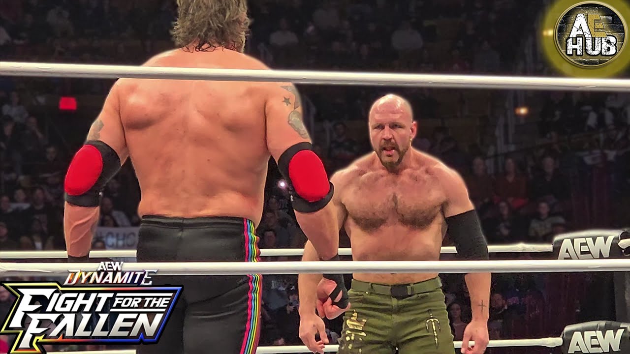 RatedFTR vs Deathriders - AEW Dynamite Fight For The Fallen - Ringside Fan Cam