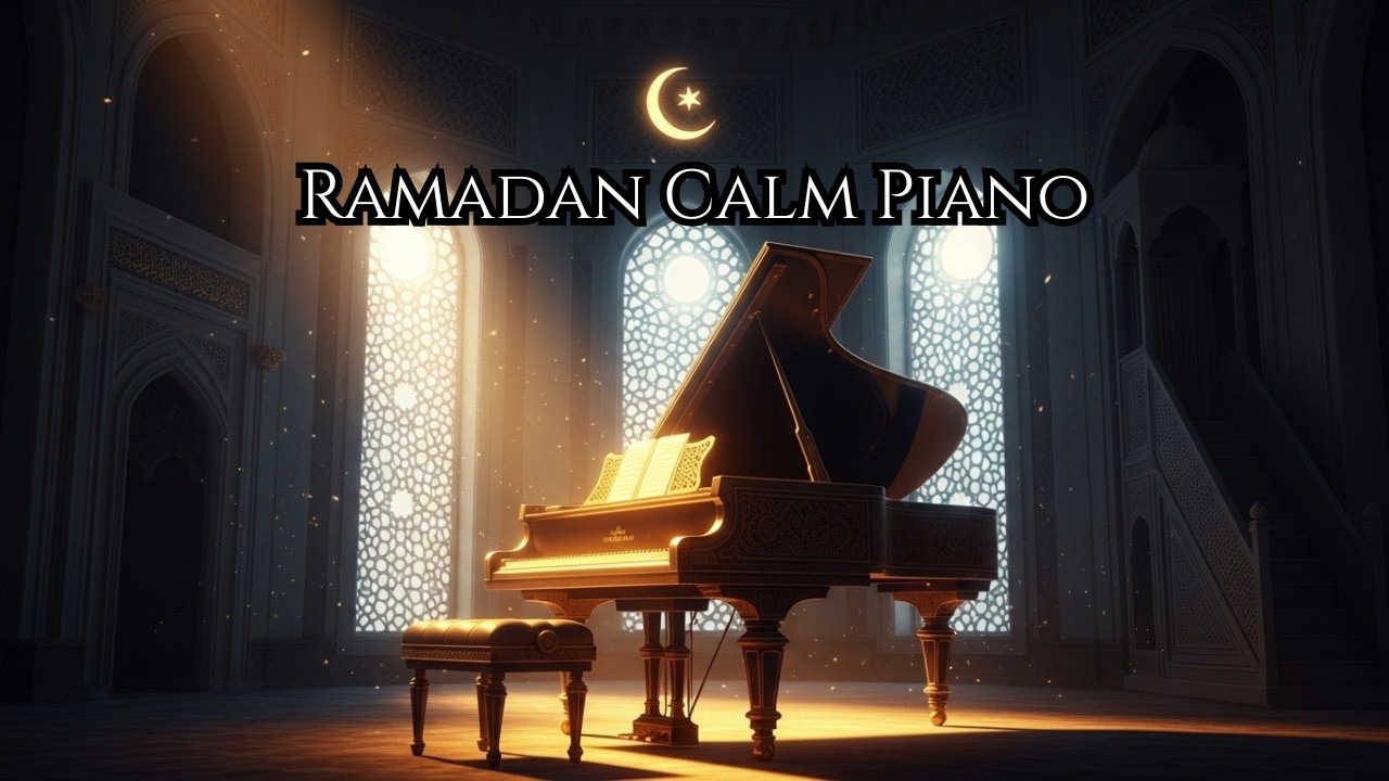 Ramadan Calm Piano 🌙 Soft Islamic Instrumental for Peaceful Nights