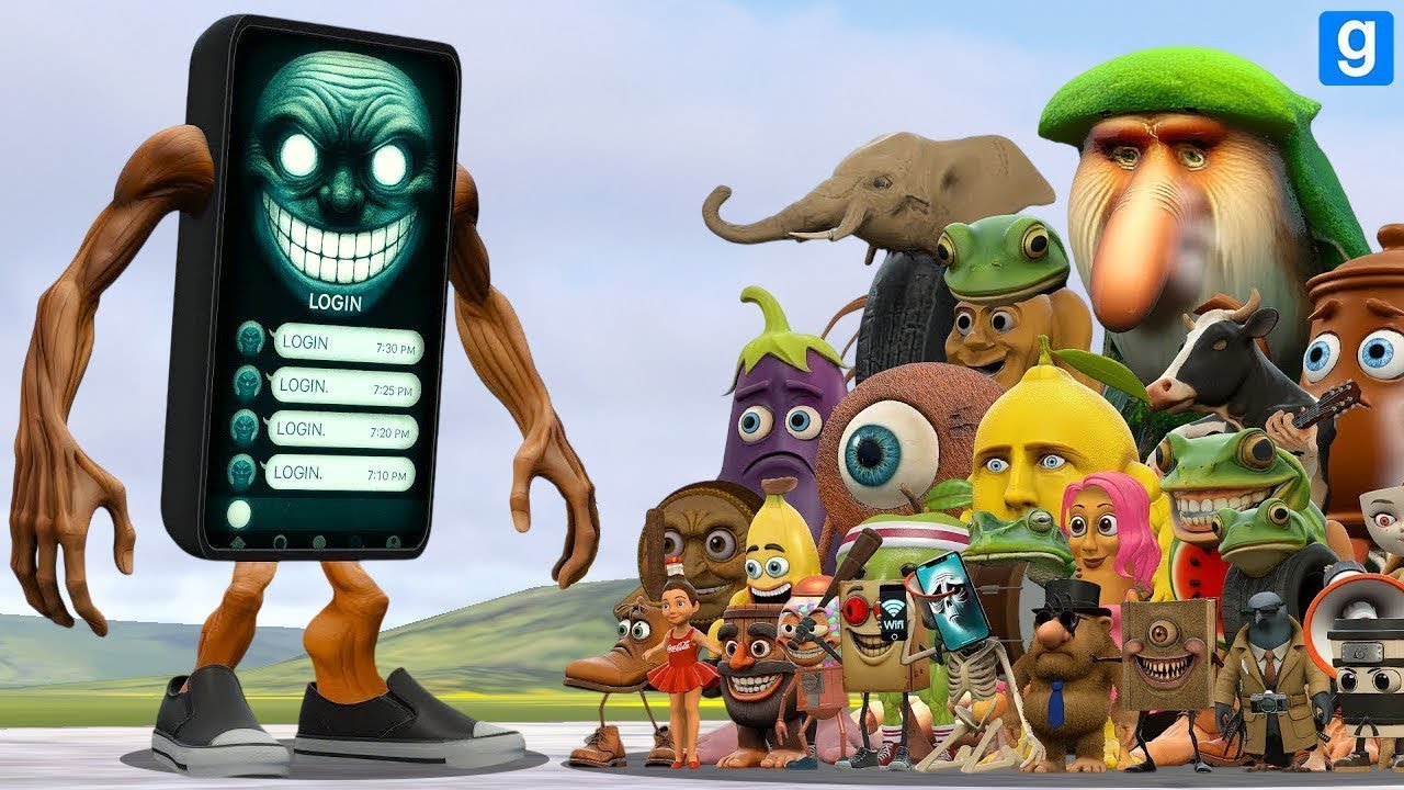 NEW GIN GIN GIN LOGIN VS ALL ITALIAN AI BRAINROT ANIMALS MEMES in Garry's Mod!