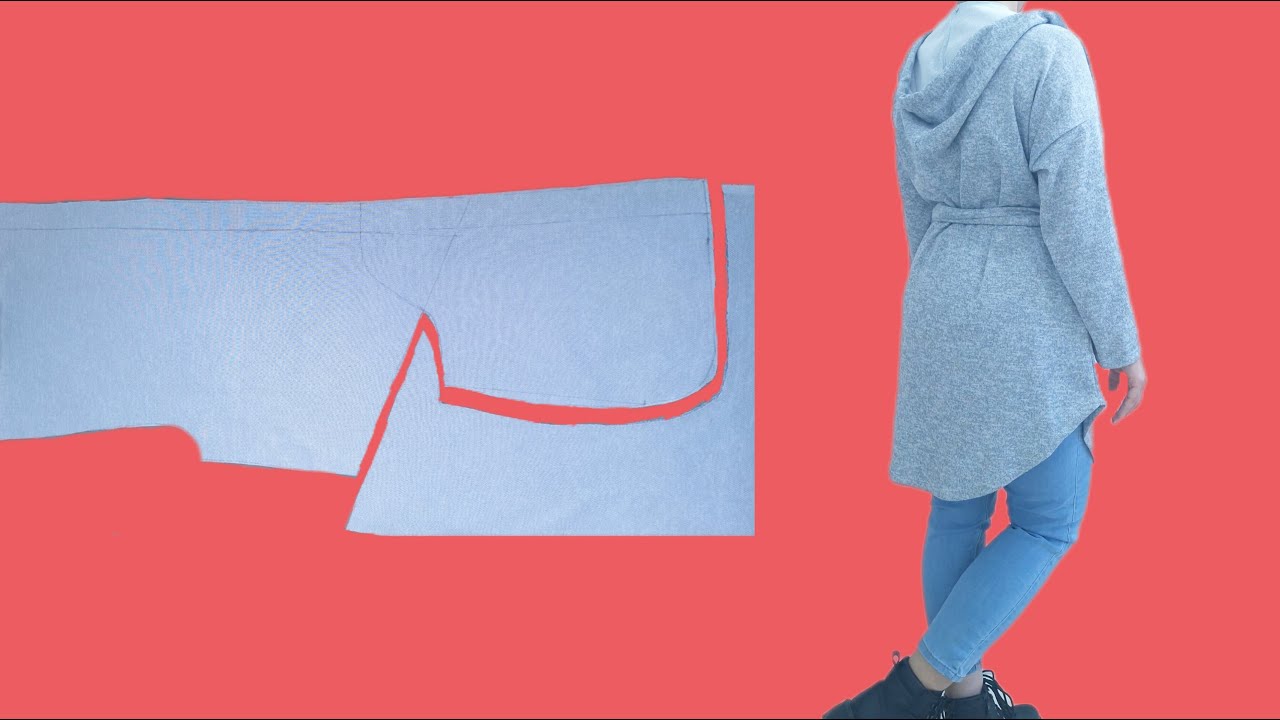 FAST and EASY! The Easiest Way to Sew a Hooded Cardigan! Everyone Can Sew 🤩👌