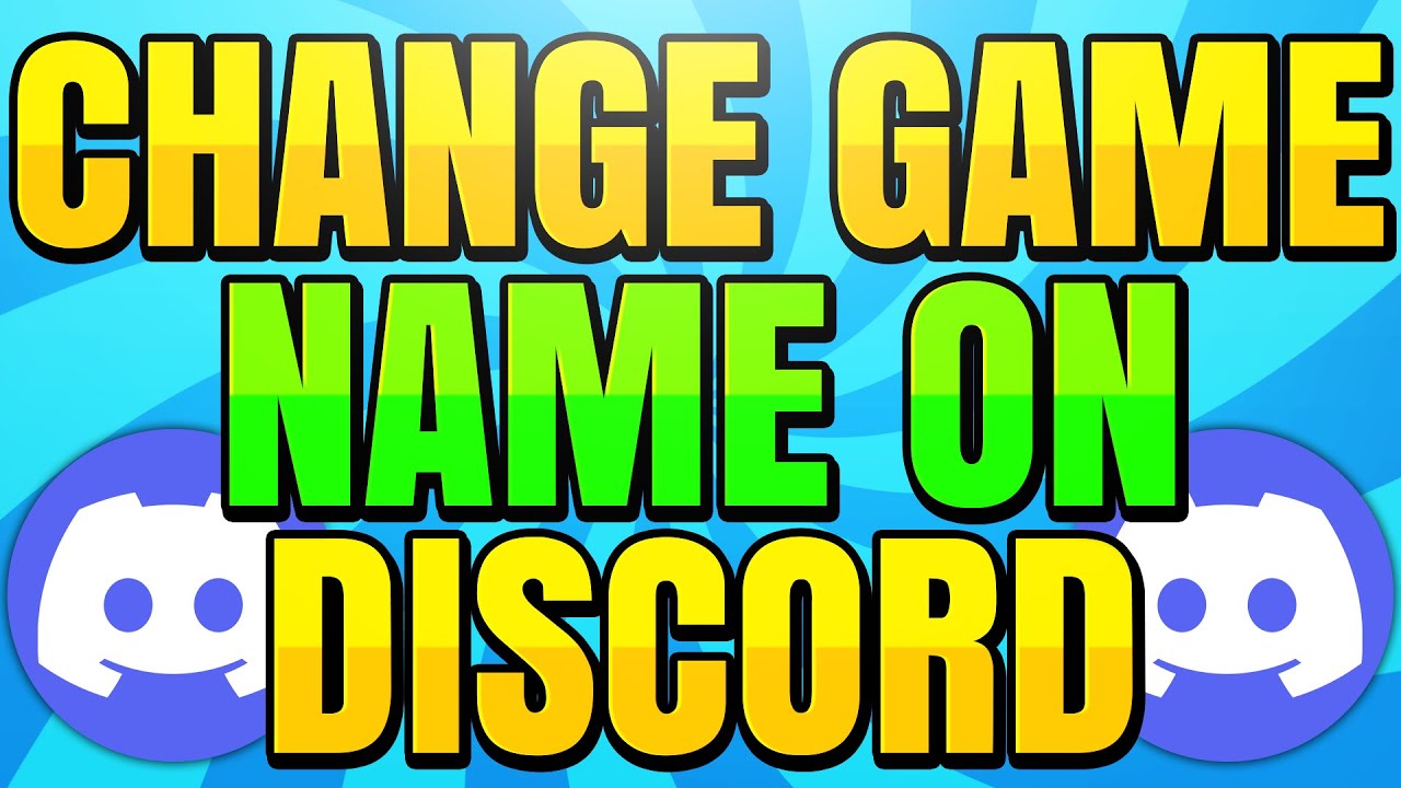 How To Change Game You're Playing on Discord | Custom Game Name