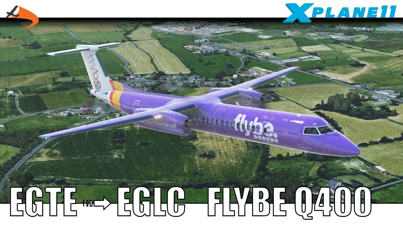 [XP11] Exeter Airport to London City - FlyJSim Q400 Legacy | Drawyah