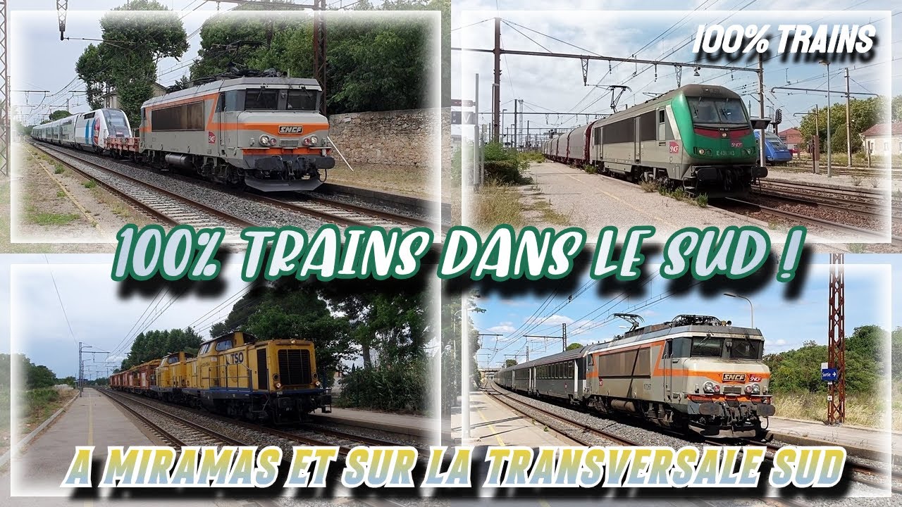 Acheminements divers - train militaire - gros d&eacute;fil&eacute; de FRETS &agrave; Miramas et sur la Transversale Sud