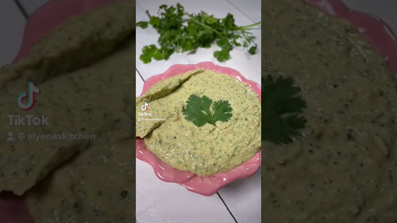 Cilantro Hummus #shorts BEST Coriander Hummus Recipe | How to Make