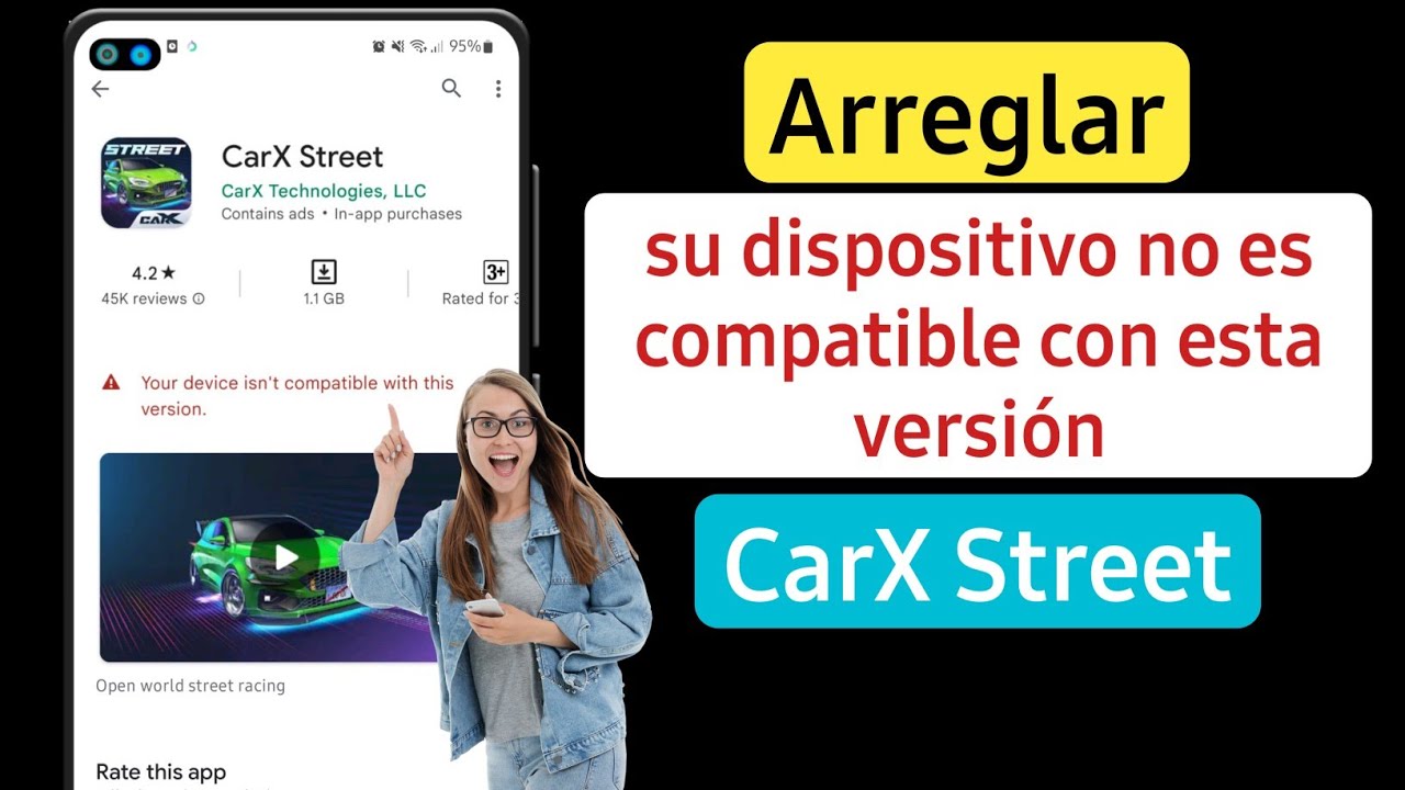 Cómo arreglar Carx street tu dispositivo no es compatible con esta versión | Carx street (2025)