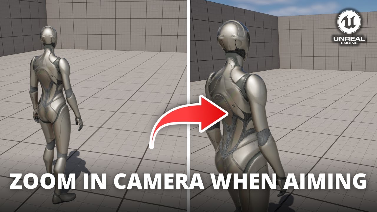 Как приблизить камеру при прицеливании в Unreal Engine 5