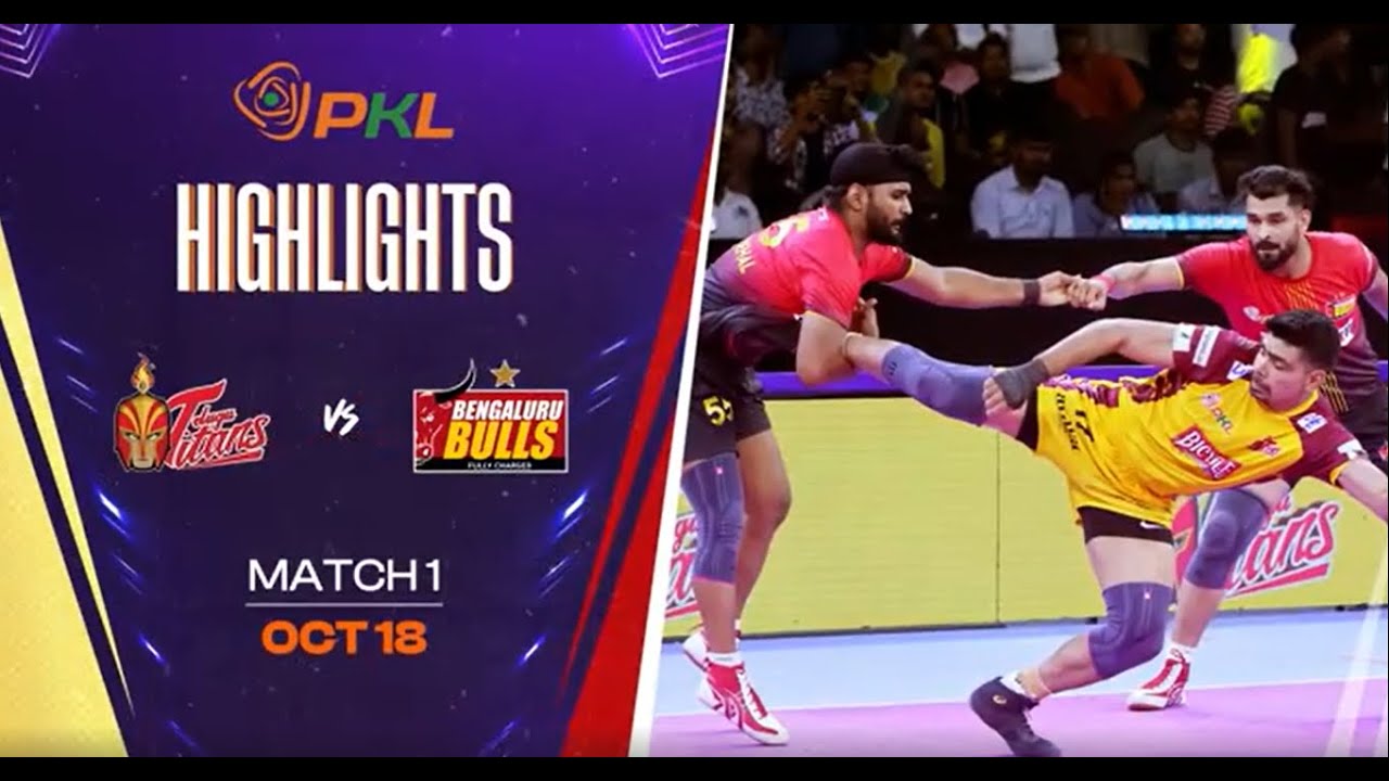 Match Highlights: Telugu Titans vs Bengaluru Bulls | October 18 | PKL Season 11