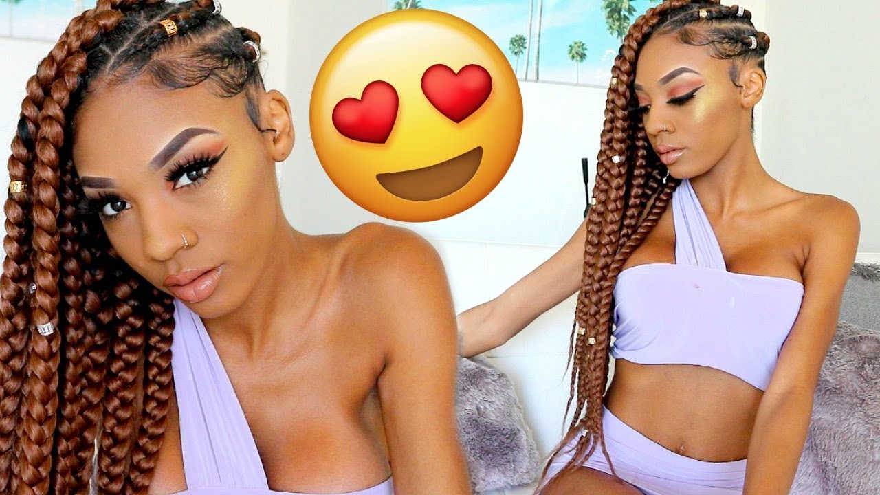 GRWM: FLAWLESS MAKEUP ROUTINE + BRAIDS 😍