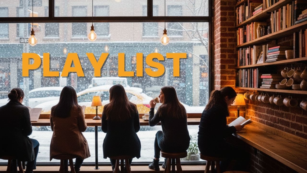 Playlist 🎧 Snowy Study Caf&eacute; Vibes ❄️📖 | 겨울날, 조용히 집중하고 싶은 순간을 위한 음악
