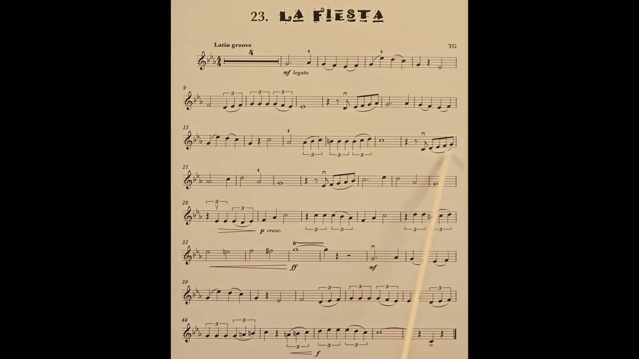 23 La Fiesta piano accompaniment at rehearsal speed