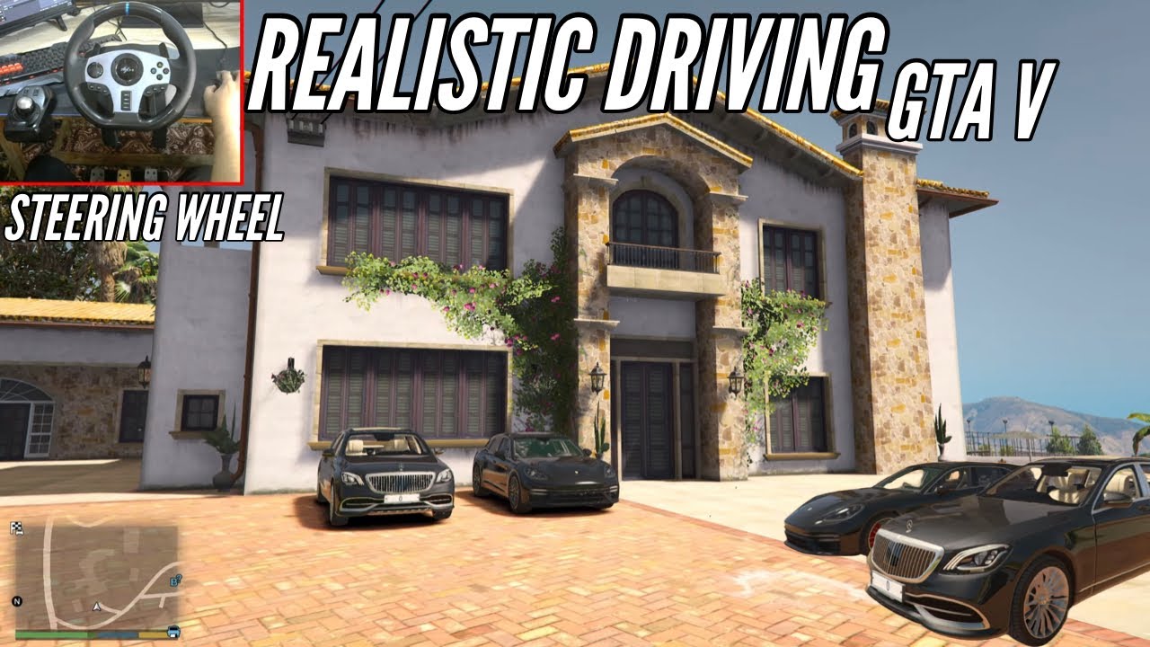 Mercedes Benz|Realistic Graphics|Steering Wheel|Gta V| Pxn v9