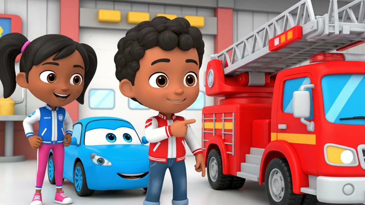Amazing Cars & Their Sounds! 🚓 Fire Truck, Police Car & More | Learn_Pop #vehicles #kidscartoon