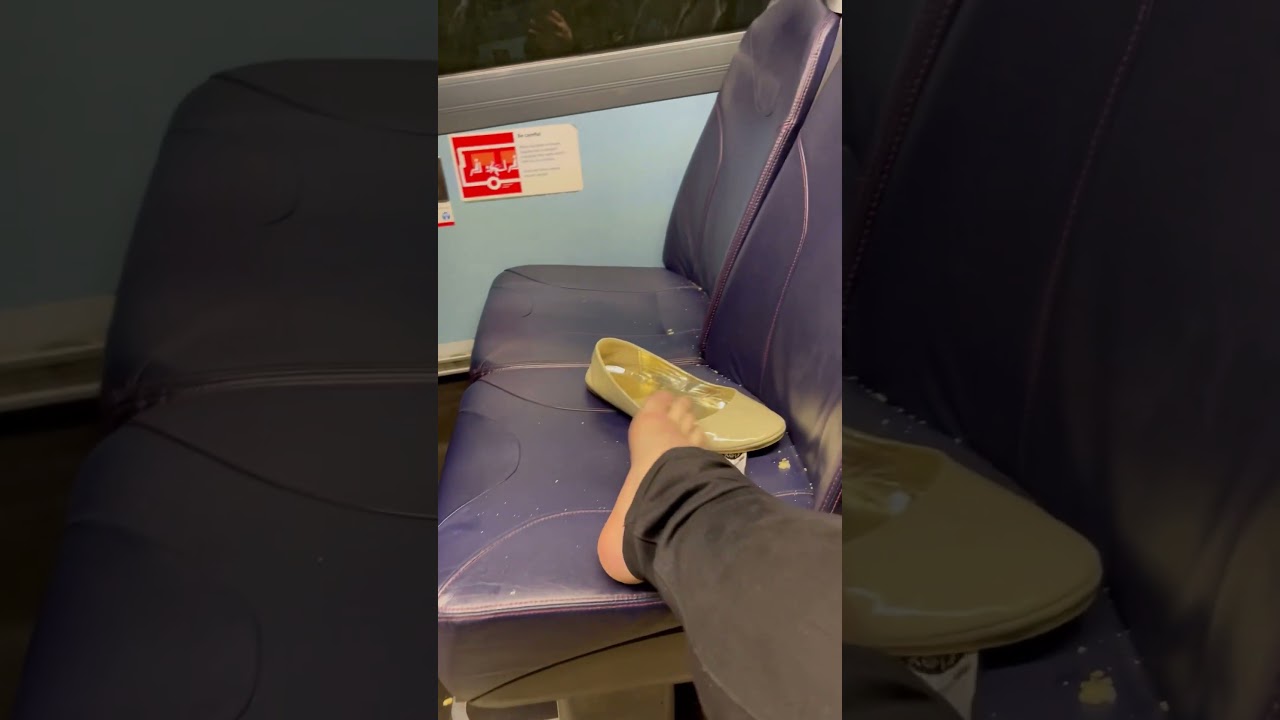 Ew Gross! CD ASMR Male Sweaty Barefoot Bus Patent Ballet Flats Shoeplay Loss in Crumbs