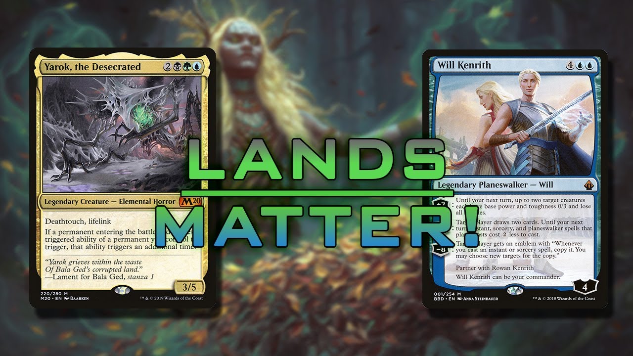 Yarok Lands Matter vs Will Kenrith | 1v1 Commander EDH gameplay | eedi H tribalkai