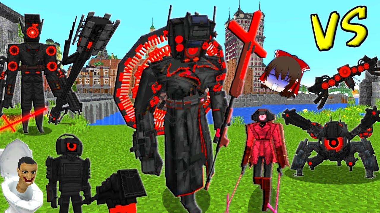 【マイクラ】スピーカー軍が超絶強化！スキビディトイレ！！【ゆっくり実況】