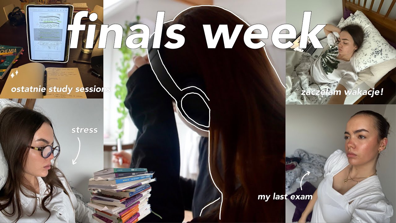 FINALS WEEK₊✧ | Jak mi poszły matury? STUDY WITH ME FOR A WEEK | co ubierałam podczas matur + more