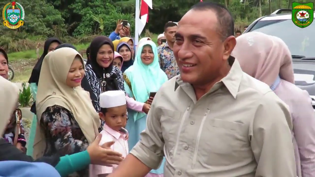 Gubsu Edy Rahmayadi : Tanam Perdana Kacang Tanah di SMK Negeri Satu Lembah Sorik Marapi